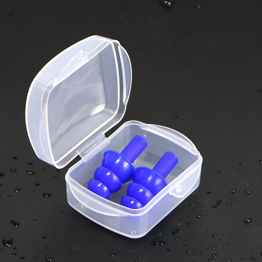 Portable Earplugs for Swimming Classic Durable Waterproof Soft Earplugs Silicone Ears Plugs for Pool Sports Accessories with Box