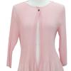 Shiz Madam Women 7 Sleeve Cherry Blossom Pleats Cardigan J31798
