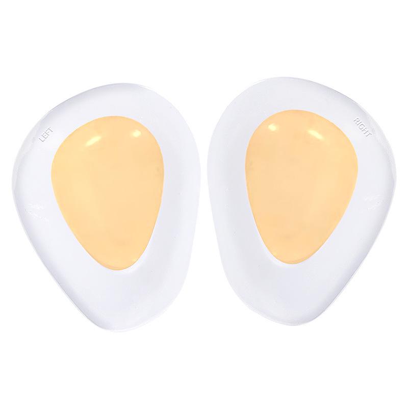 Two-Tone Forefoot Cushion: Self-Adhesive, Shock-Absorbing, Anti-Slip Pad for High Heels.