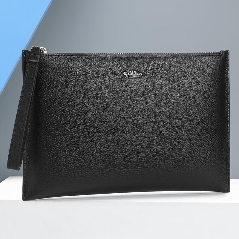 Goldlion Men's Leather Business Clutch Bag