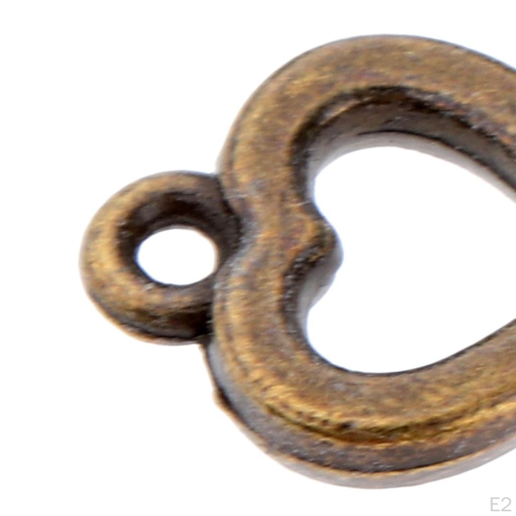 50pcs for Earring Pendant Hollow Heart mm