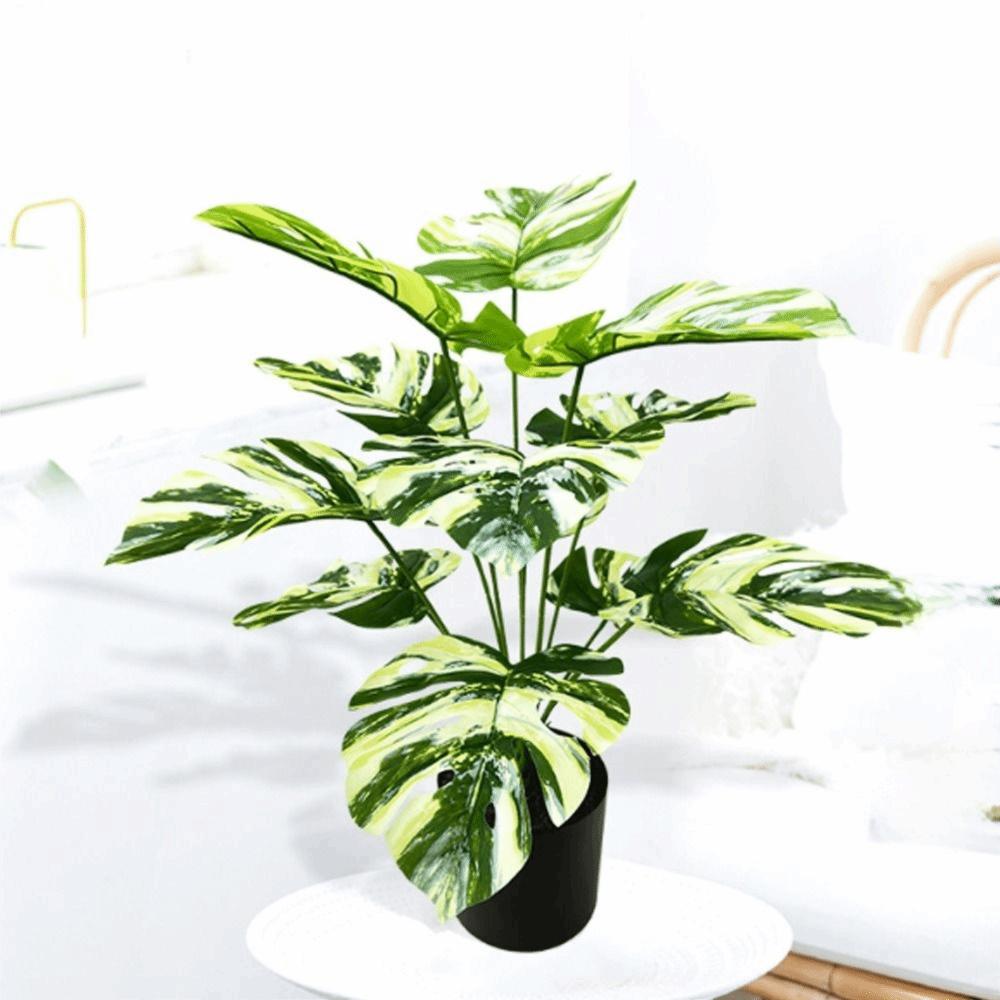 Large Artificial Tropical Palm Branches 9-24 Forks Artificial Plants  Home Garden Decor