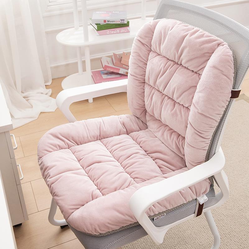 Heated Seat Cushion with Backrest and Lumbar Support for Office Chairs