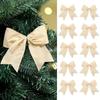 Seasonal Rustic Velvet Bow Decoration for Christmas Wreaths Vintage Polyester Ribbon Bows for Holiday Home and Tree Styling