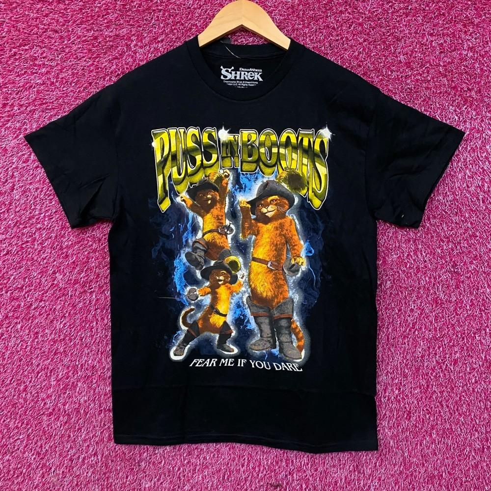 Dreamworks Shrek Puss in Boots Graphic TShirt Medium Unisex T-Shirt XXXL