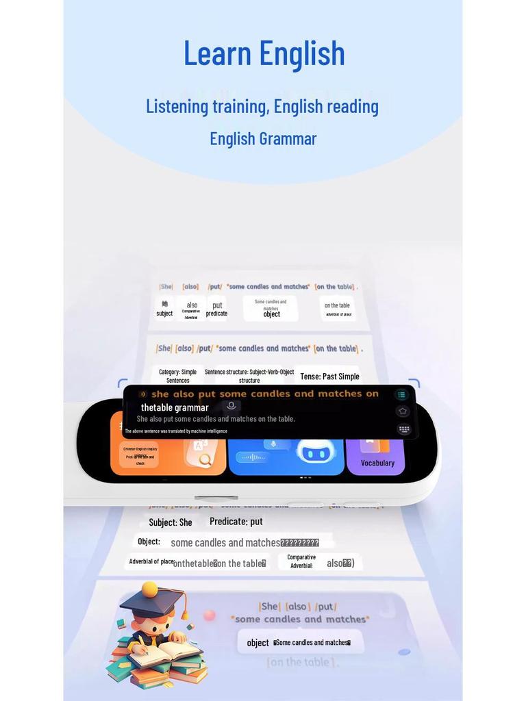 Synchronous Offline Photo Scanning and English Dictionary Reading Pen with Smart Learning Translation.