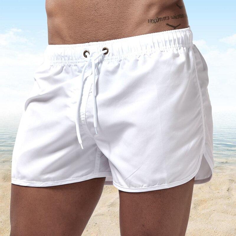 9 Farben Schnell trocknende Shorts Laufsport Shorts Herren Shorts Sommer Strandshorts Boxershorts Freizeitshorts Strandshorts XL weiß