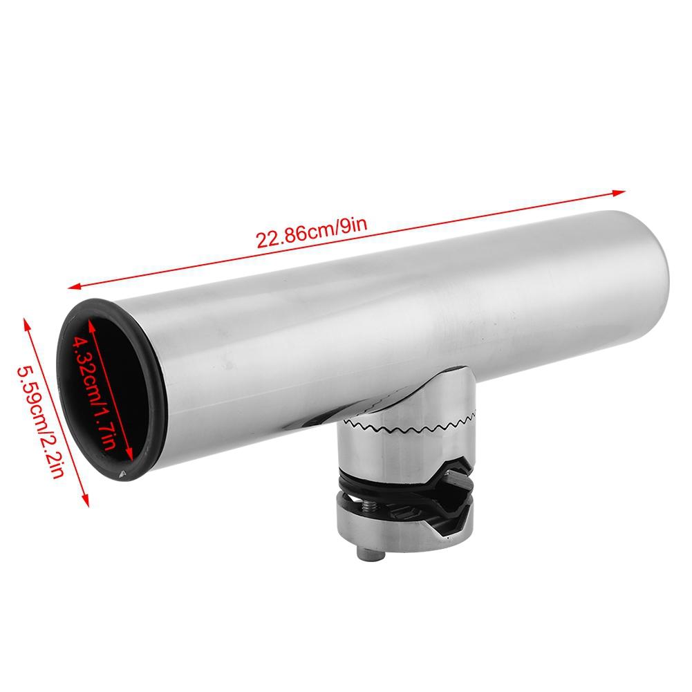 Stainless Steel Boat Fishing Rod Holder Accessory for Rails 1  To 1 1 4
