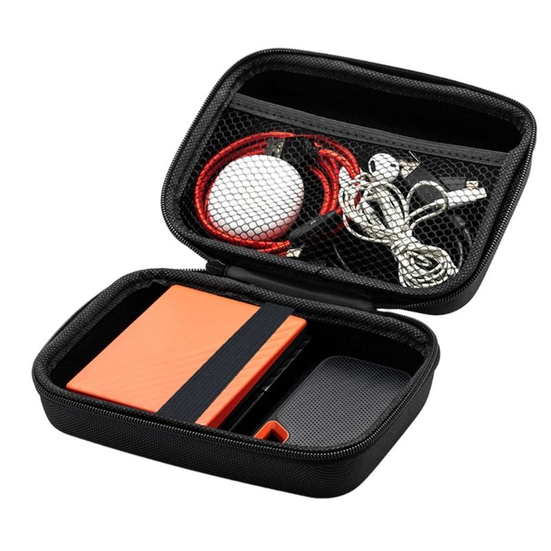 Mehrzweck Reiseetui Hülle Tragbare Aufbewahrungsbox Hartes EVA-Etui Eingebaute Netztasche für Elektronik und Geräte