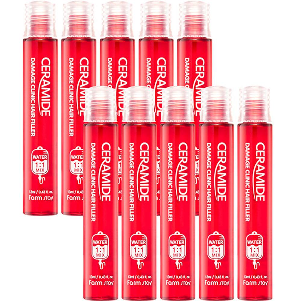 

Филлер для волос FARM STAY Ceramine Damage Clinic 13 мл * 10 шт. 130ml × 1 piece