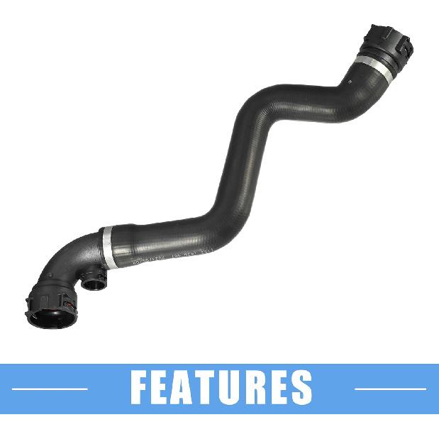 Radiator Coolant Hose Replace No.11531436407 for BMW 316Ci 2000-2005 Rubber Black