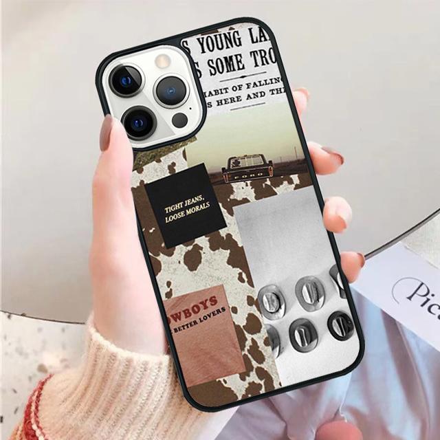 Western Cowgirl Cowboy Boho Aesthetic Phone Case Cover For iPhone 17 Air 15 16 14 Plus 11 12 13 Pro Max Apple max