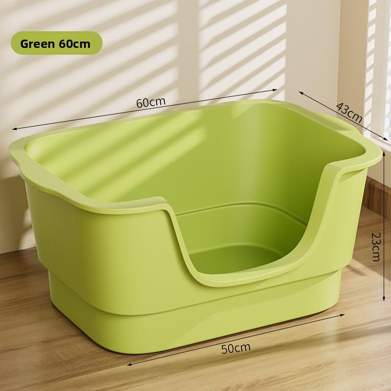 Cat Litter Box Extra Large Semi-closed Cat Litter Box Extra Large Splash-proof Huge Maine Cat Toilet Pet Supplies