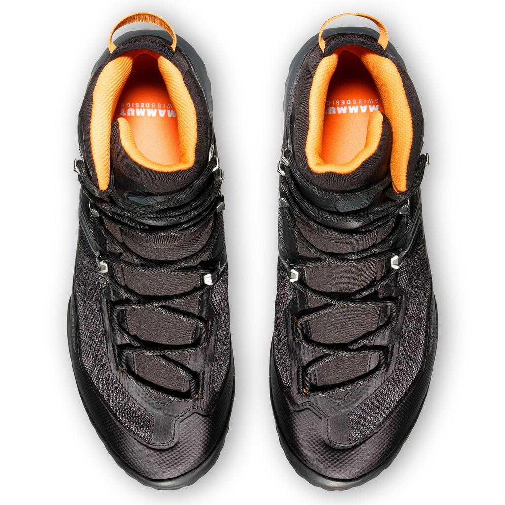 Mammut Ducan II High GTX Size Tangerine Men's GORE-TEX 3030-05040, 8, Black-Dark