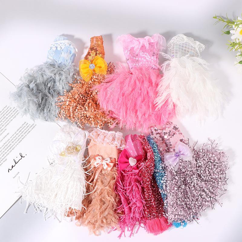 Doll Clothes For 30Cm Doll Clothes Evening Gown Trailing Skirt Wedding Dress Princess Dress Dollhouse Decor Accessories