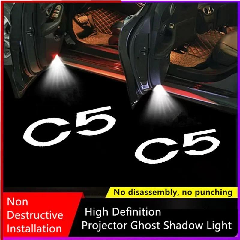 For Citroen C5 2006-2013 C5 II 2004-2008 X7 2010-2017 Led Car Door Welcome Light Laser Projector Logo Ghost Shadow Lamps Goods