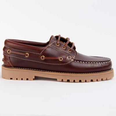 Women's Leather Boat Shoe. Pullnaus3 103058