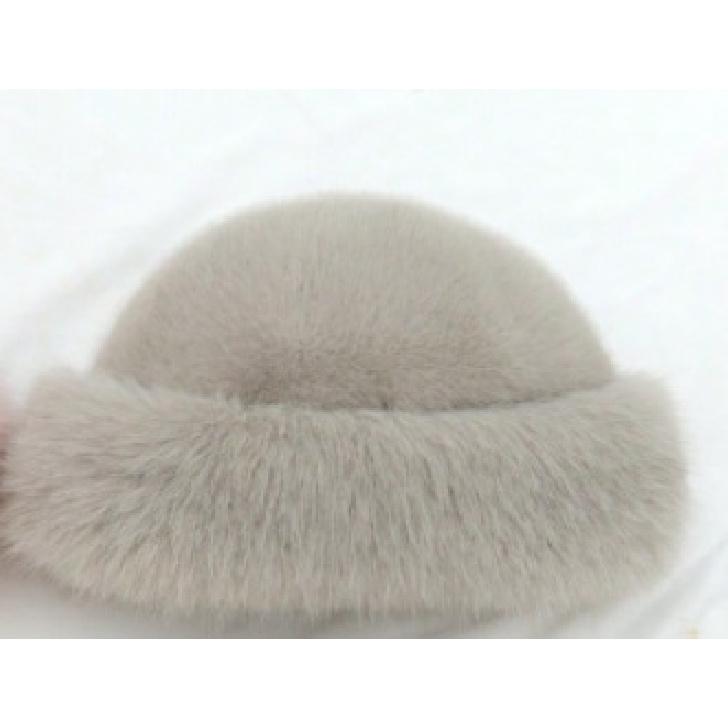 Imitation Fur Hat for Women, Autumn and Winter Plush Fisherman Hat, White, High-end, Adult, Face-slimming, Warm, Ear-protecting