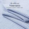 Caesar Men's 100% Xinjiang Cotton Oxford Striped Long-Sleeve Shirt