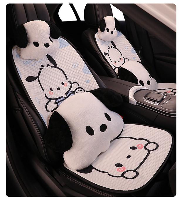 Pochacco Animal Cartoon Pattern Car Seat Cover With Breathable Ice Material Silk