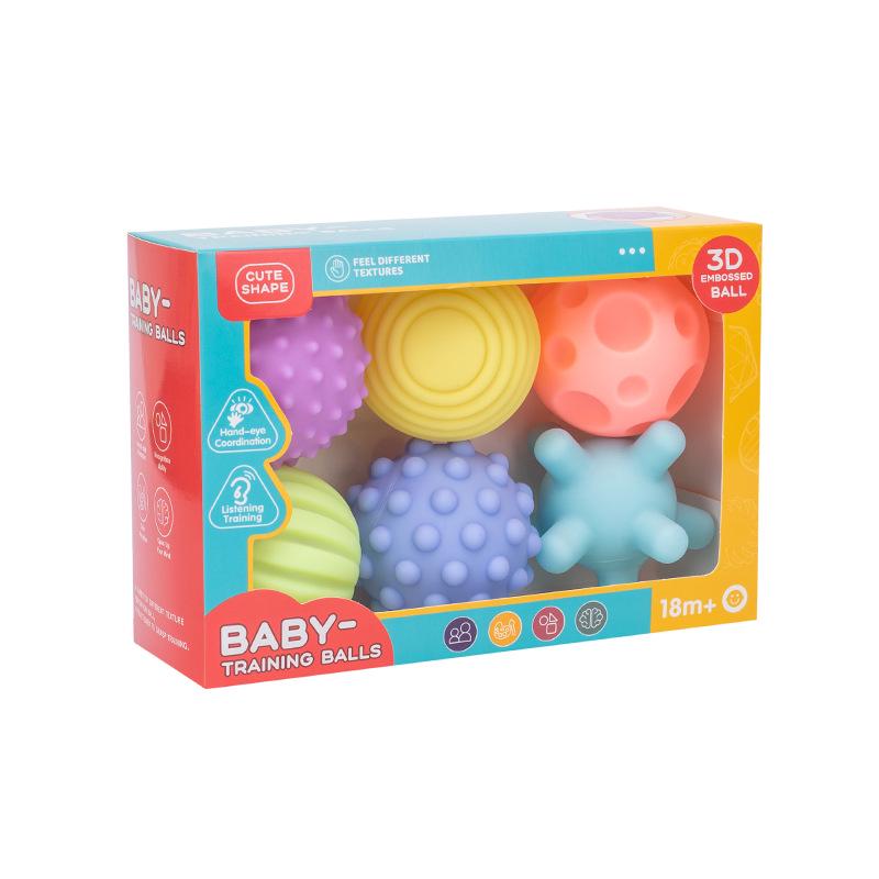 Infant Tactile Sensory Soft Rubber Grip Ball Toy for Bathing and Massage