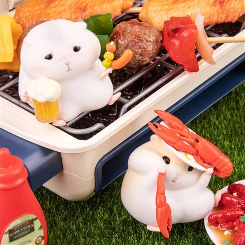 Foodie Series Gourmet Hamster Figures Hamster Clarke Figures Car Interior Decoration