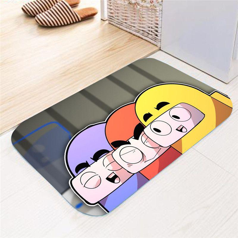 Mat Game Flannel Home Bath Bathroom Nonslip Carpet Rug Floor Decor