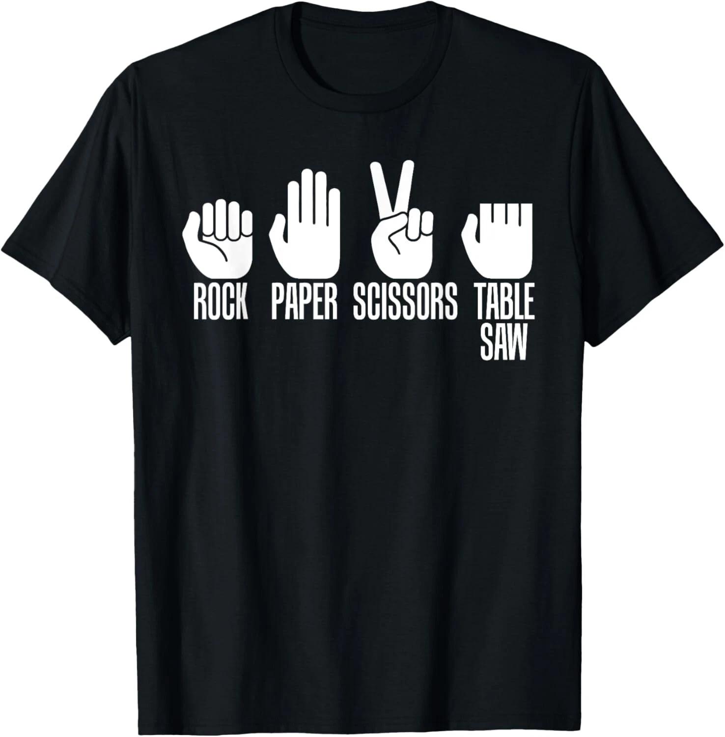 

Carpenters Shirt Rock Paper Scissor Table Saw Fathers Day Gift Unisex T-Shirt 2XL