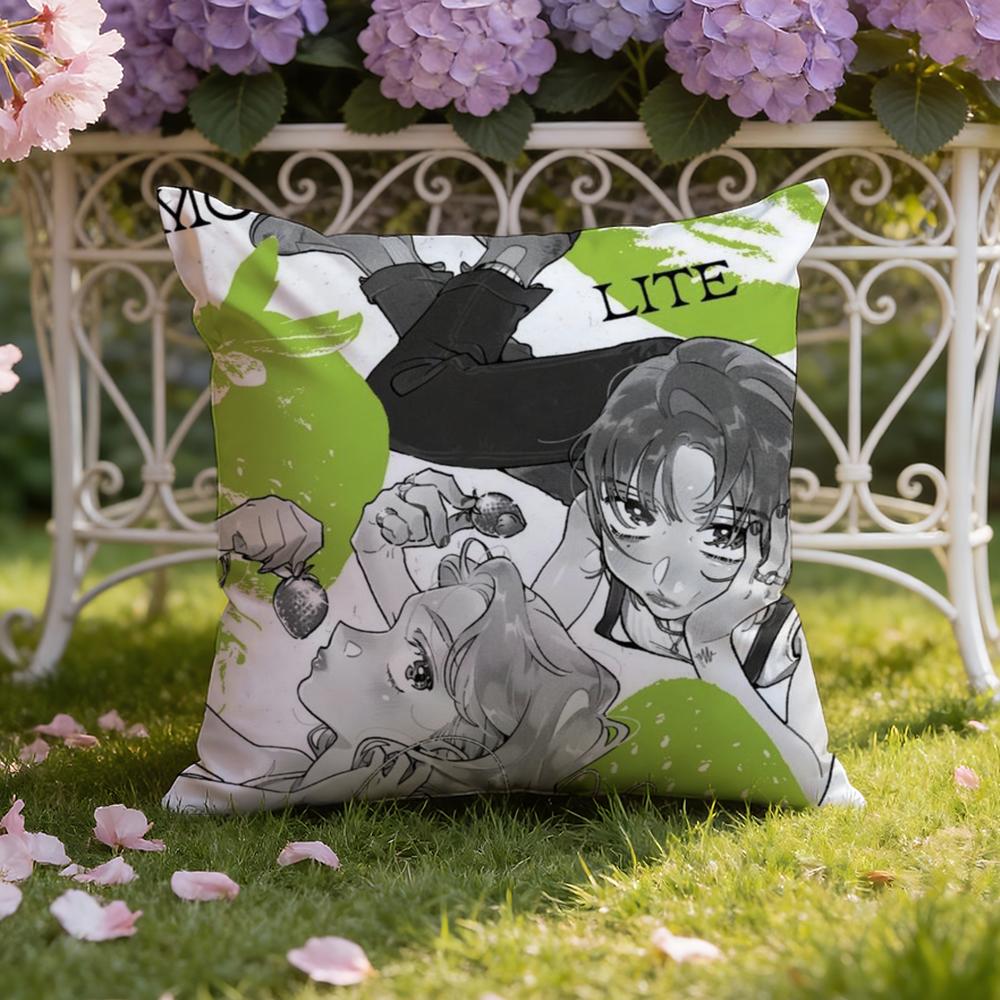 K-Koga M-Mitsuki Cushion Cover Home & Car Dual-Scene Pillow Cover: Reversible for Premium Comfort