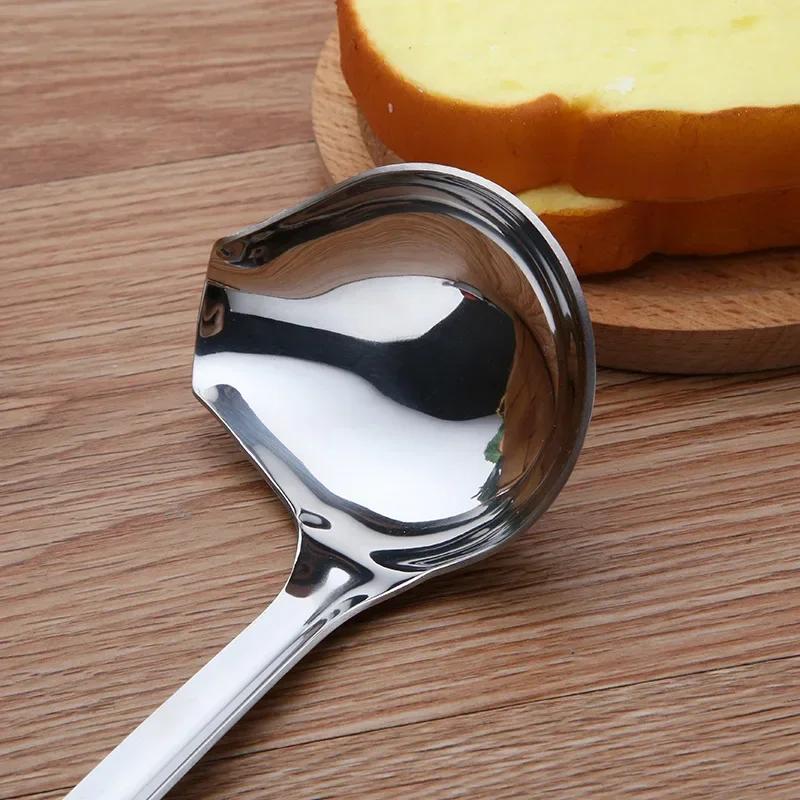 Side Soup Open Big Spoon, Side Soup Leak, Hot Pot Spoon Leak, Slant Beak Big Spoon, 201 Stainless Steel Soup Spoon