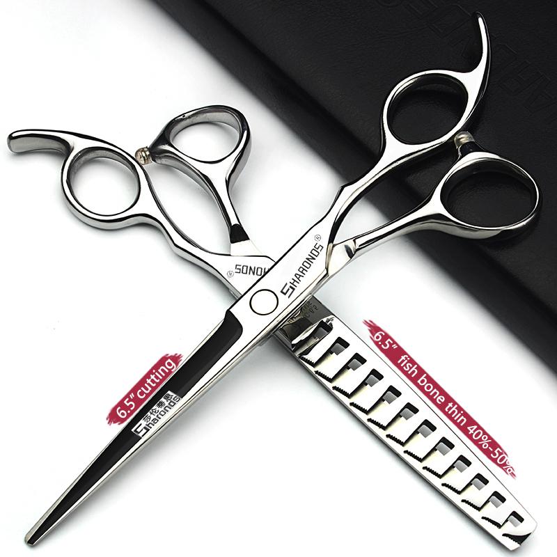Professionelle Haarschere, spezielle flache Schere von Hair Gallery, Schere mit dünnen Zähnen, 6,5-Zoll-Haarscheren-Werkzeugset.