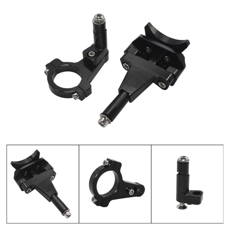 Motorcycle Accessories Aluminium Alloy Steering Damper Bracket Mounting Kit Compatible for Ninja400 2019 2020 2021 2022