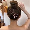 Zinc Zinc Alloy Side Barrettes Pentagonal Star Y2k Hairpin Personalized Star BB Hair Clip  Girls