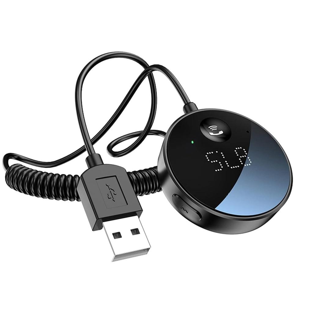Eppfun FM Transmitter & Bluetooth Car Receiver, Aux Compatible, USB Power Supply, Support Hands-Free