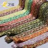 Ethnic Style Polyester Colored Jacquard Webbing for Clothing Accessories