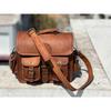 Men'sWide Vintage Leather Messenger Shoulder Laptop Bag Briefcase Durabled