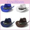 Western Cowboy Hat With Sun Protection For Men Women Bohemian Style
