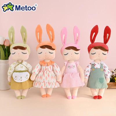 Metoo Mitu Angela Rabbit Plush Toy - Pastoral Style Comfort Doll for Kids