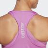 Adidas Logo Print Round Neck Sports Tank Top Women Tops Pink HK7138