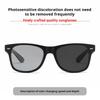 Square Photochromic Sunglasses Men Women Black Business Polarized Sun Glasses Outdoor Change Color Driving Fishing Shades