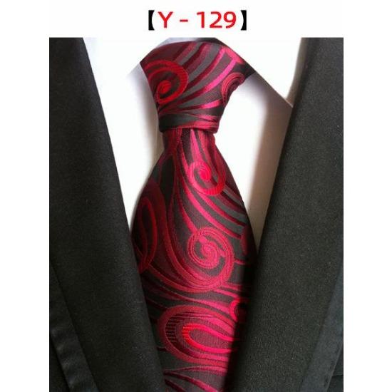 8Cm Polyester Herrenkrawatte Cashew Blumenanzug Krawatte