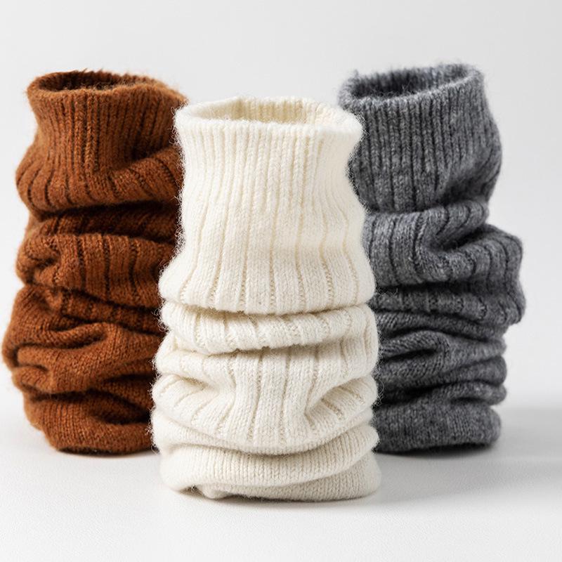 Calcetines de Calor Merino-Cachemira de Media Caña para Hombre y Mujer, Cálidos Doble Aguja, Estilo Casual