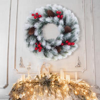 Christmas Wreath Christmas Decoration Door Hanging Arrangement Christmas Pendant Christmas Window Props