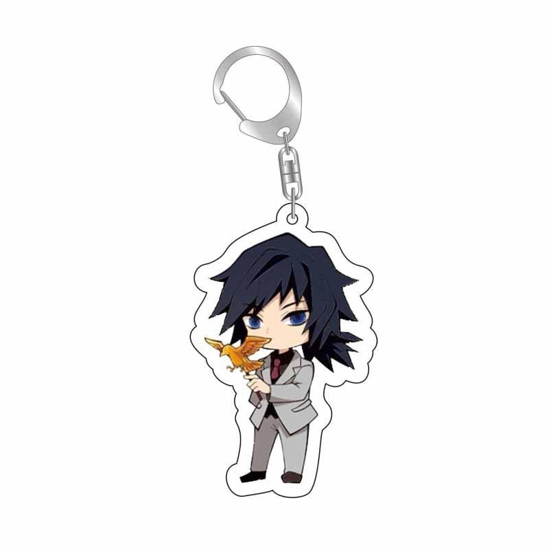 Demon Slayer Kimetsu No Yaiba Infinity Castle Acrylic Key Ring Kamado Nezuko Tokitou Muichirou Action Model Figure Toys Premium Quality