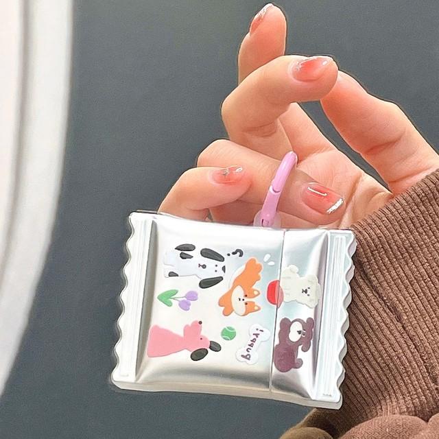 

Серебряный чехол для наушников с мультяшной собакой для Apple Airpod 3 1 Pro 2nd 2, беспроводная Bluetooth зарядная коробка, милый чехол для гарнитуры с щенком, капа For Airpods 3 (2021)