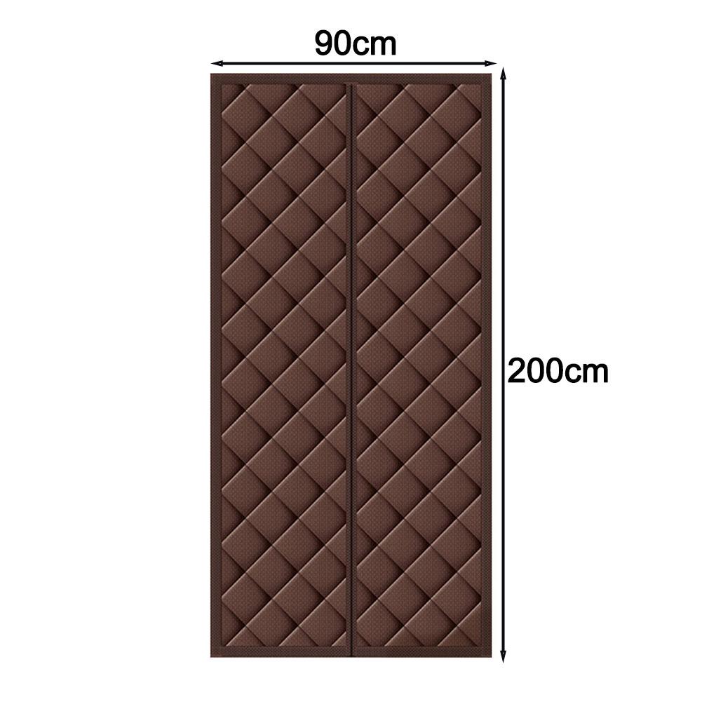 1 шт. Теплоизолированная дверная штора Зимняя дверная штора Магнитная изоляция Ветрозащитная хлопковая штора Защита конфиденциальности