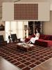 Vintage American Plaid Rug for Living Room Large Area Carpet Mid-tone Maillard Brown Mat Coffee Tables Rugs Bedroom Floor Mats