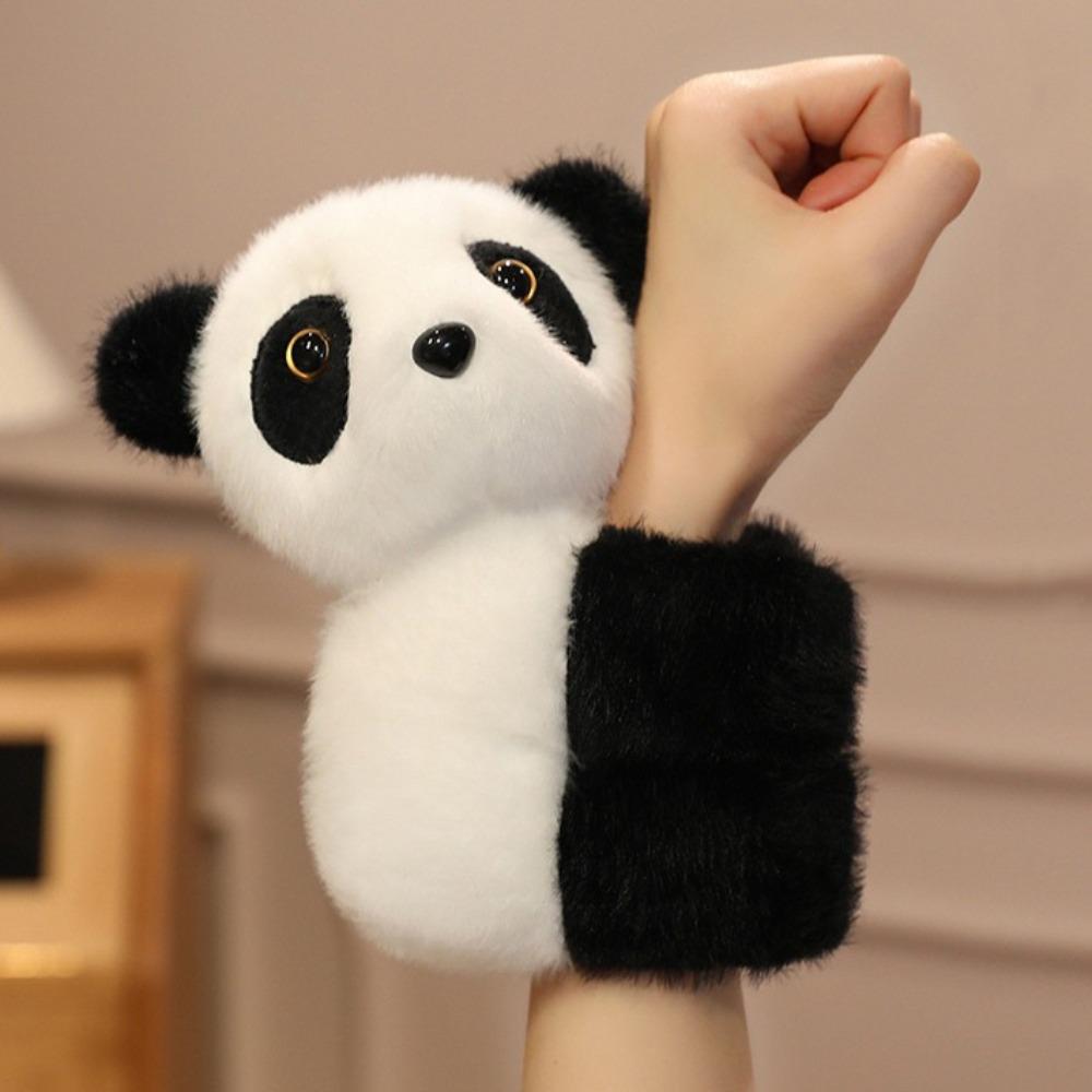 Panda Capybara Slap Bracelet Raccoon Plush Doll Slap Bracelet Animal Plush Wrist Band  Children