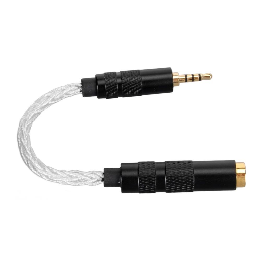 8-Strand Single Crystal Copper Headphone Adapter Cord for Sound Players with 2.5mm Balanced Ports