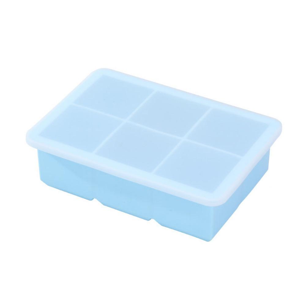 6/8 Grids Large  Ice Cube Tray Silicone Square Ice Mold Food Grade Ice Cube Maker  Kitchen Gadgets